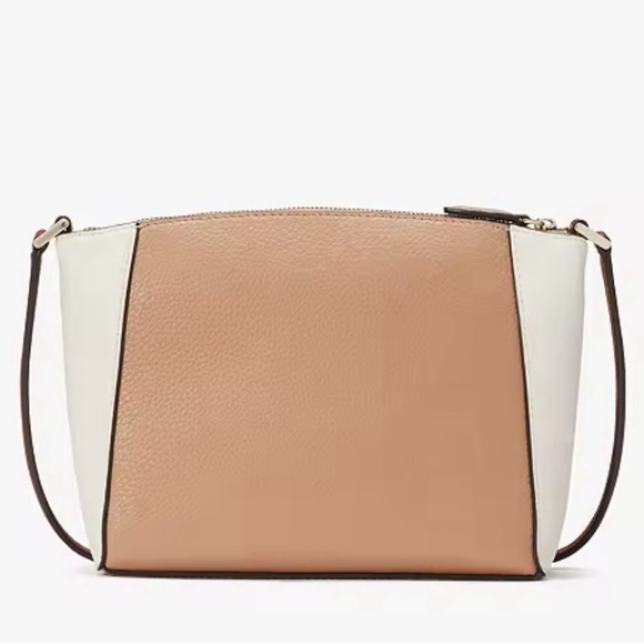 Kate Spade Colorblock Monica Crossbody Light Fawn Multi - Picture 14 of 16